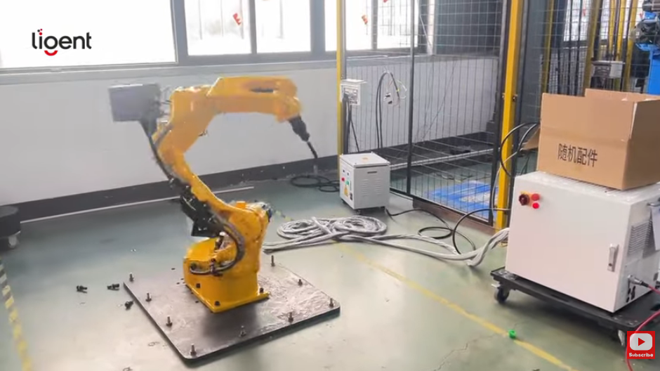 LIGENT welding robot factory test