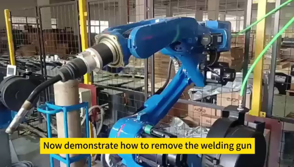 How to disassemble and install LIGENT welding robot welding gun